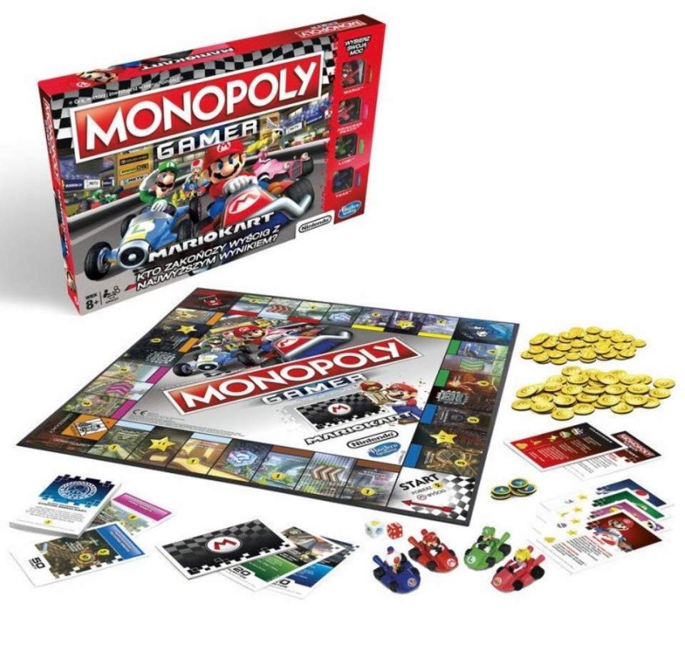 Gra planszowa Hasbro Monopoly Mario Kart Pl