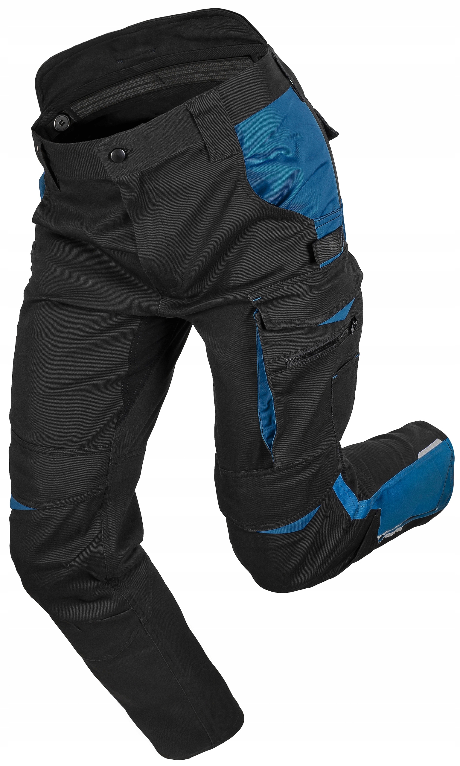 Spodnie robocze Bhp bawełna oddychające 300 g/m2 męskie Elastan Wh 860