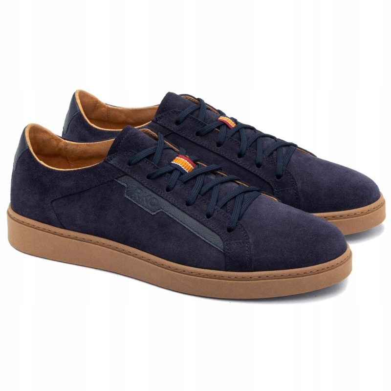 Pánské kožené polobotky Ryłko IPZD16__ _AZ6F Navy tmavě modré Kůže VEL.40