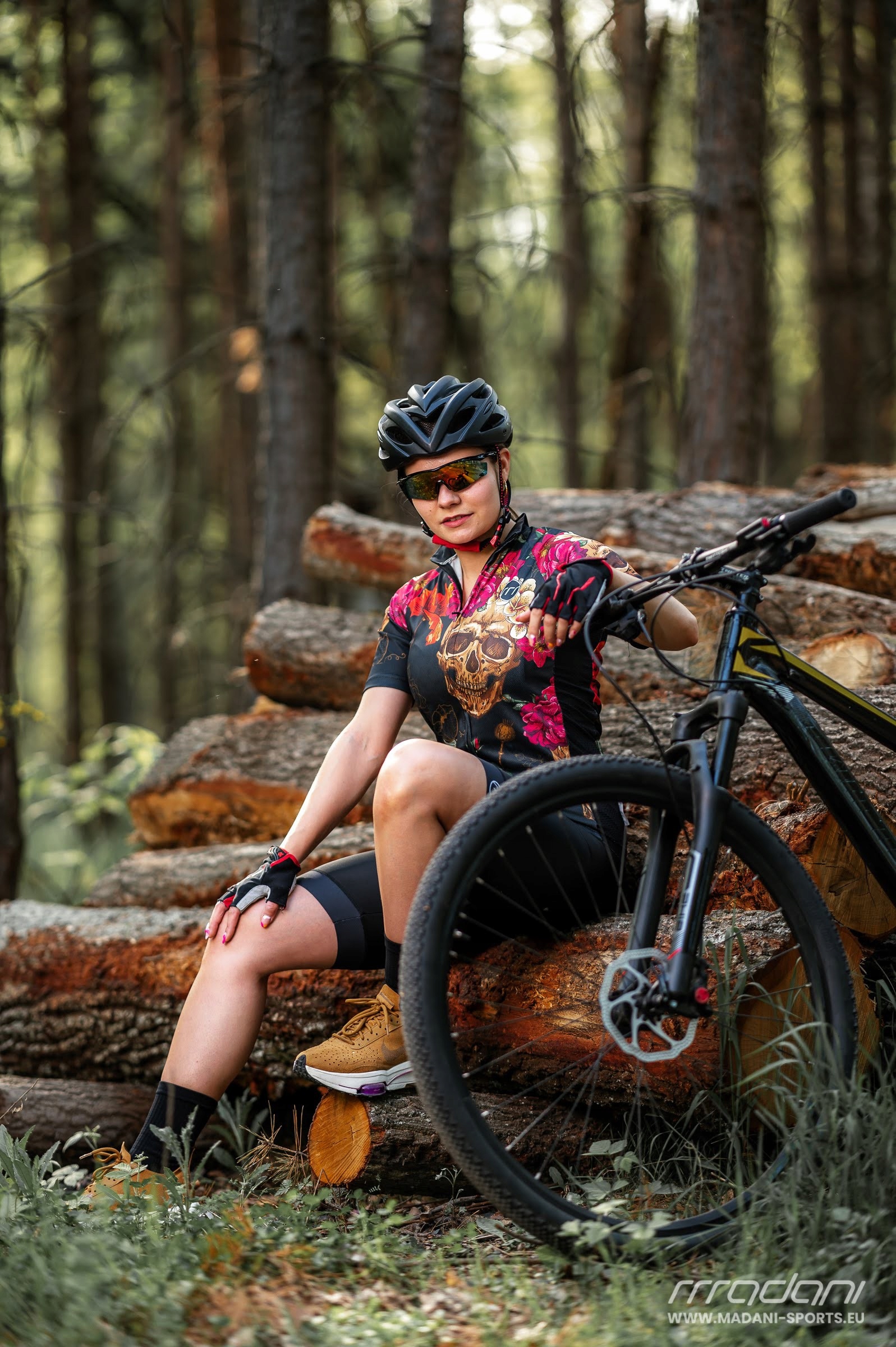 Madani: koszulka rowerowa damska OLCAY, r. XXL Materiał dominujący poliester