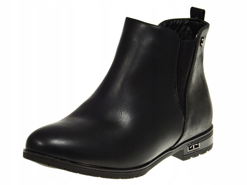 Ocieplane botki sztyblety JL936-1 Black r.37 Rozmiar 37