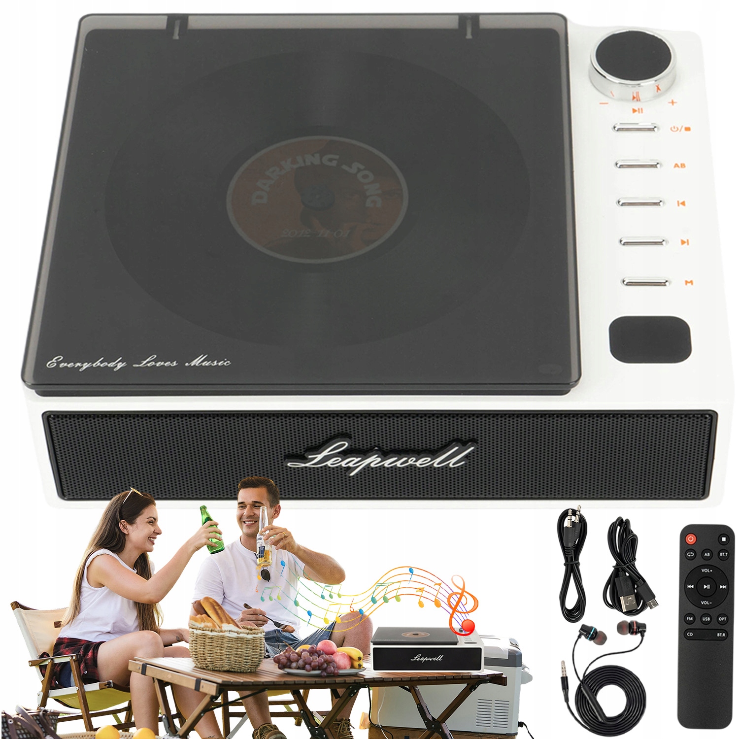 Přenosný CD Přehrávač CD Player Kompaktní Stolní Přehrávač Jako Dárek