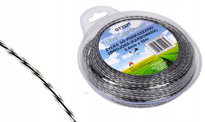 

Żyłka Do Kosy Podkaszarki Karbowana 2,4mm x 15m