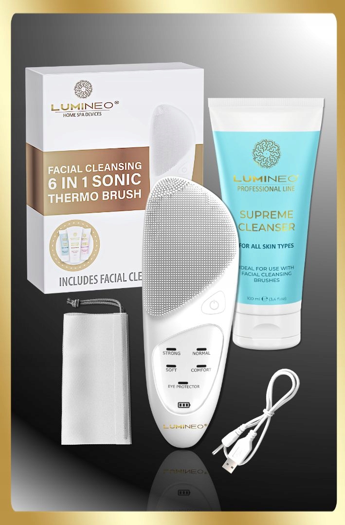Kartáček Na Obličej Lumineo Sonic Perlový Gel Na Obličej