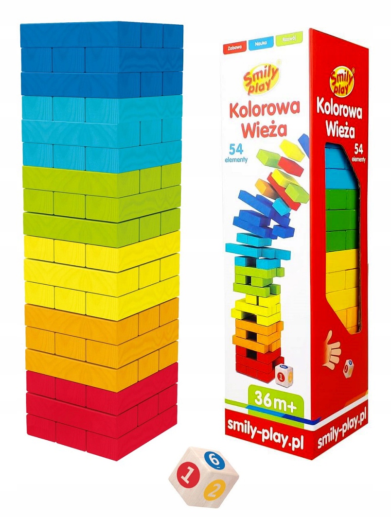 

Smily Play Kolorowa Wieża Gra zręcznościowa Drewno
