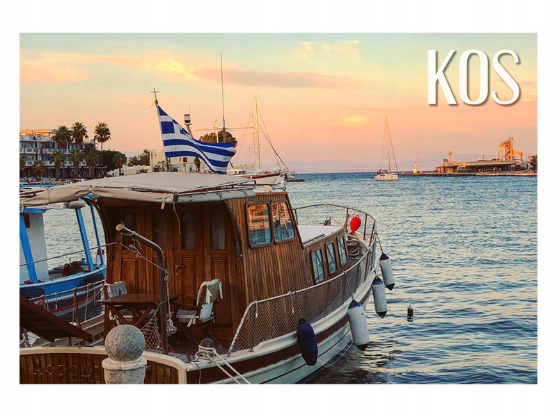 

Kos Statek Morze Zachód Magnes na lodówkę