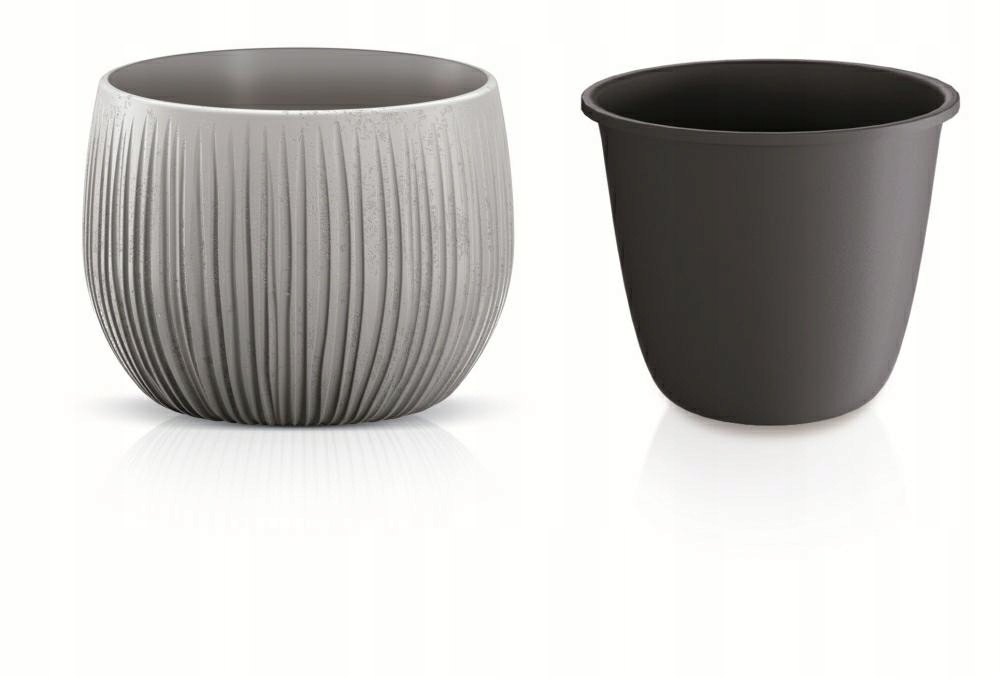 

Doniczka Beton Bowl DKB180 Kula Z Wkładem Szary