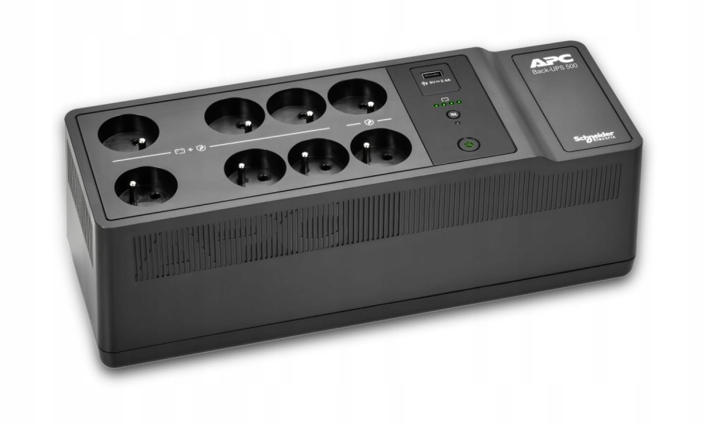 Apc Back-UPS, 500VA/300W, Floor/Wall Mount/ 230V/ 8x česká zásuvka/ Usb Typ