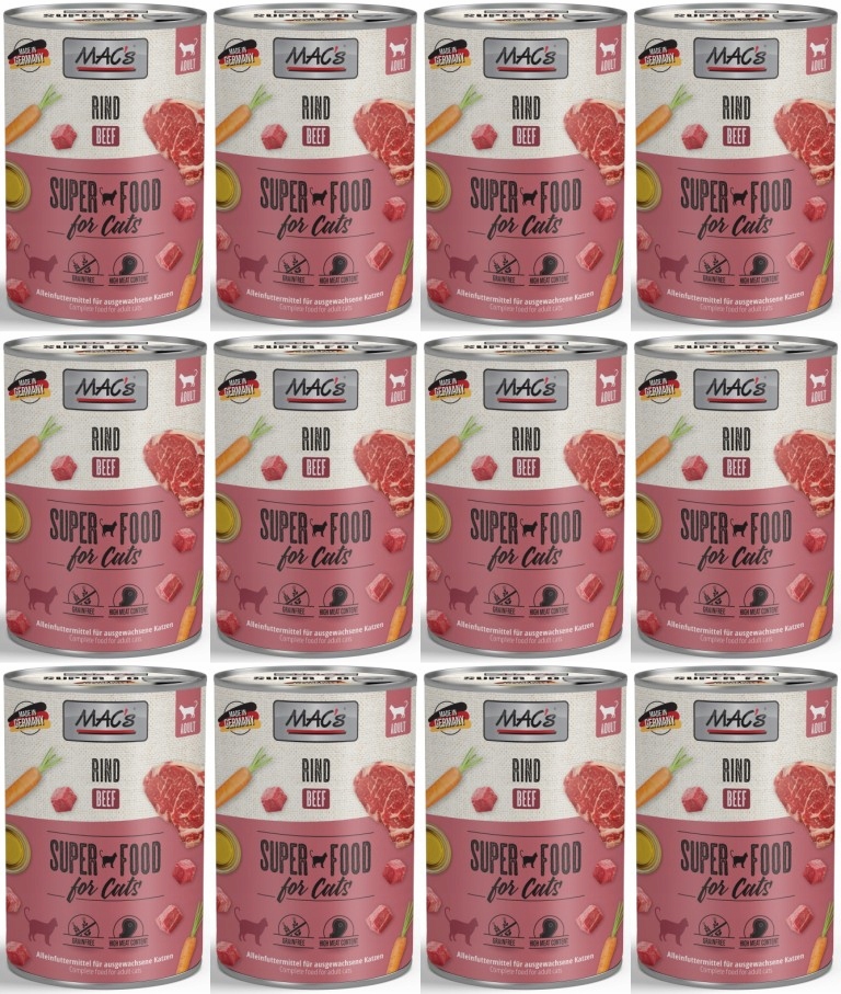 Levně MAC's Cat Hovězí maso 12 x 400 g