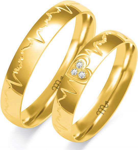 Zlatý snubní prsten svatba jemný 14K 585 vel. 20 21 22, kolekce pro muže