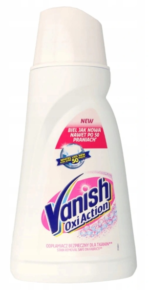 

Vanish Oxi Odplamiacz Płyn 1l do białego