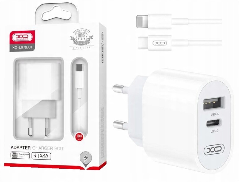 

Szybka Ładowarka Usb i C Lightning do iPhone