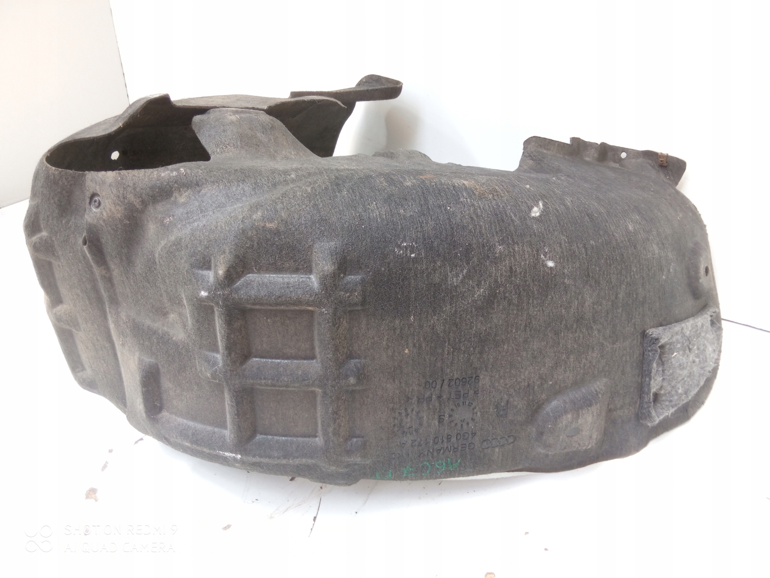 AUDI A6 C7 mudguard right rear part rear. 4G0810172A