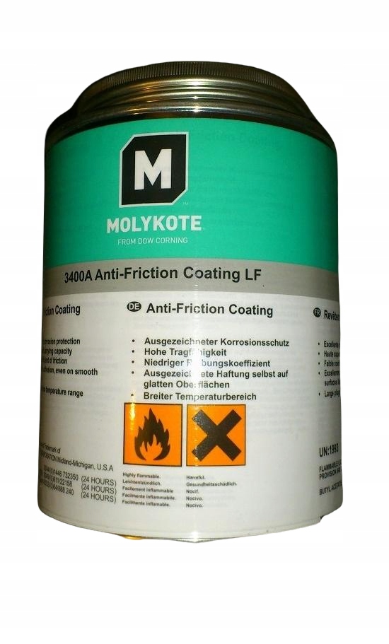 Molykote 3400A powloka 500g Weight with packaging 0 5 kg
