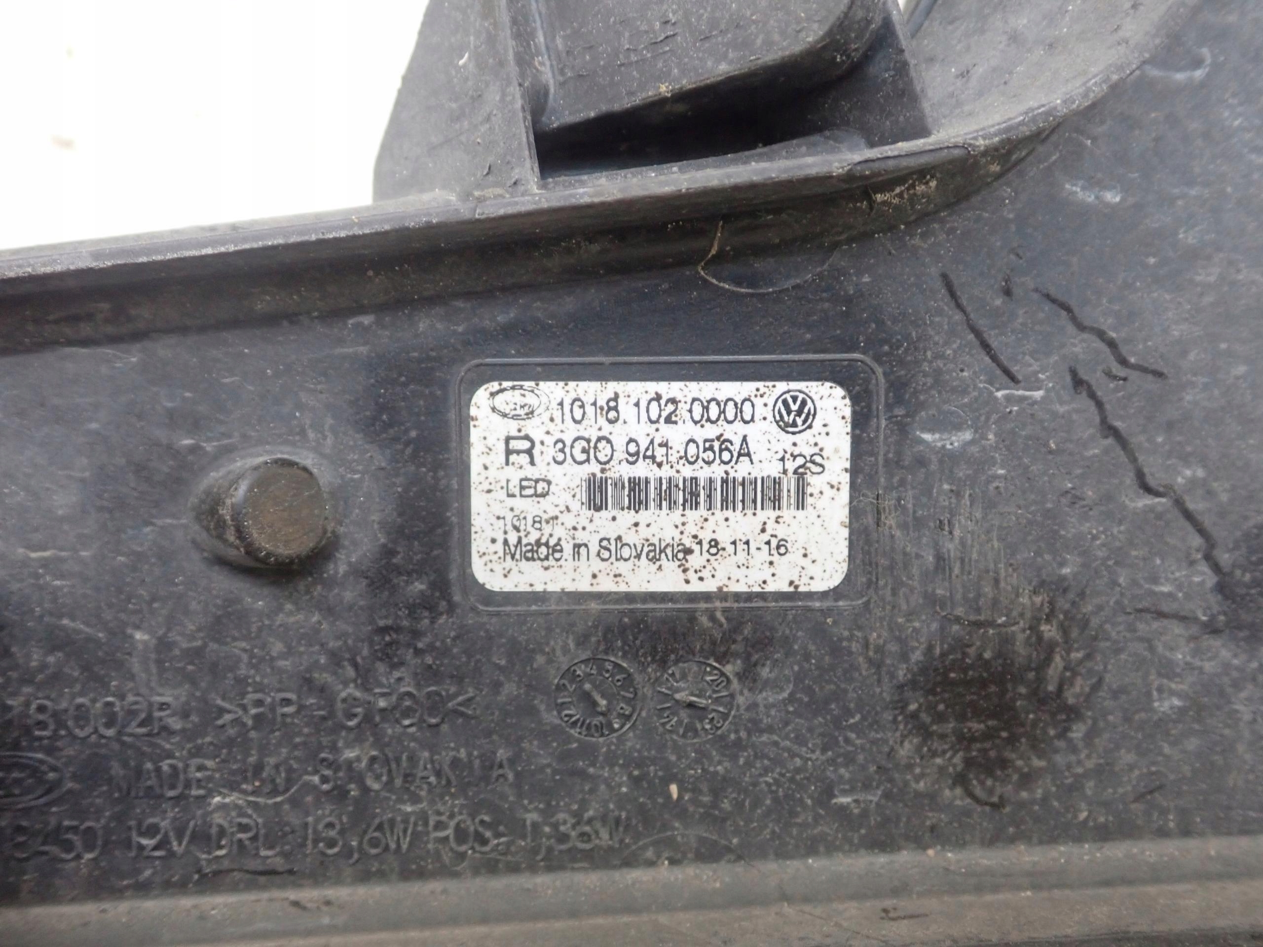 VOLKSWAGEN PASSAT B8 GTE rechts Nebelscheinwerfer LED 3G0941056A