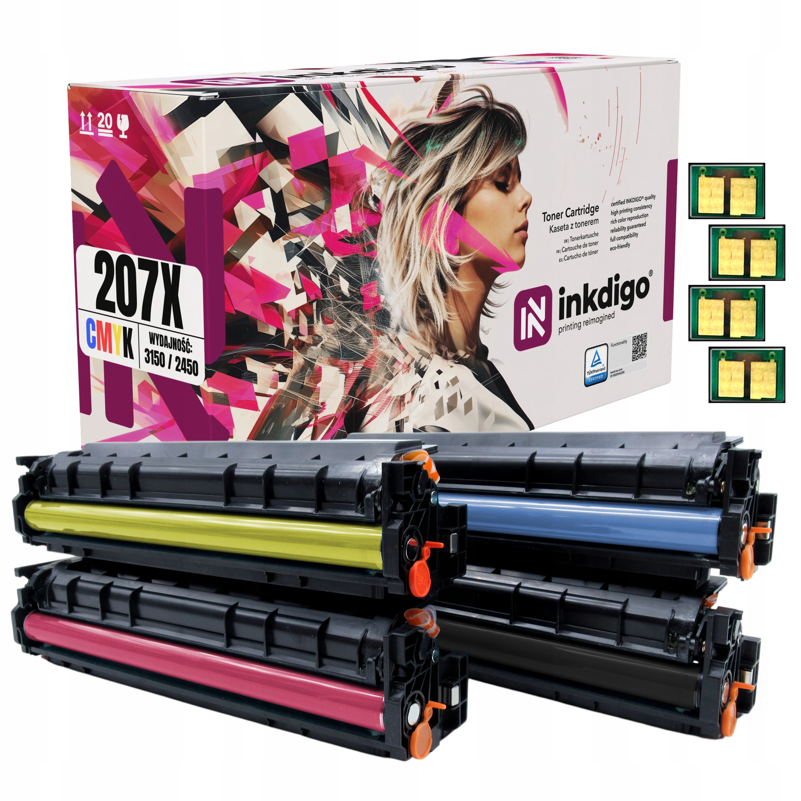 W2210X XL Čip Tonery Pro Tiskárnu Hp LaserJet Pro M255DW M282NW M283FDN