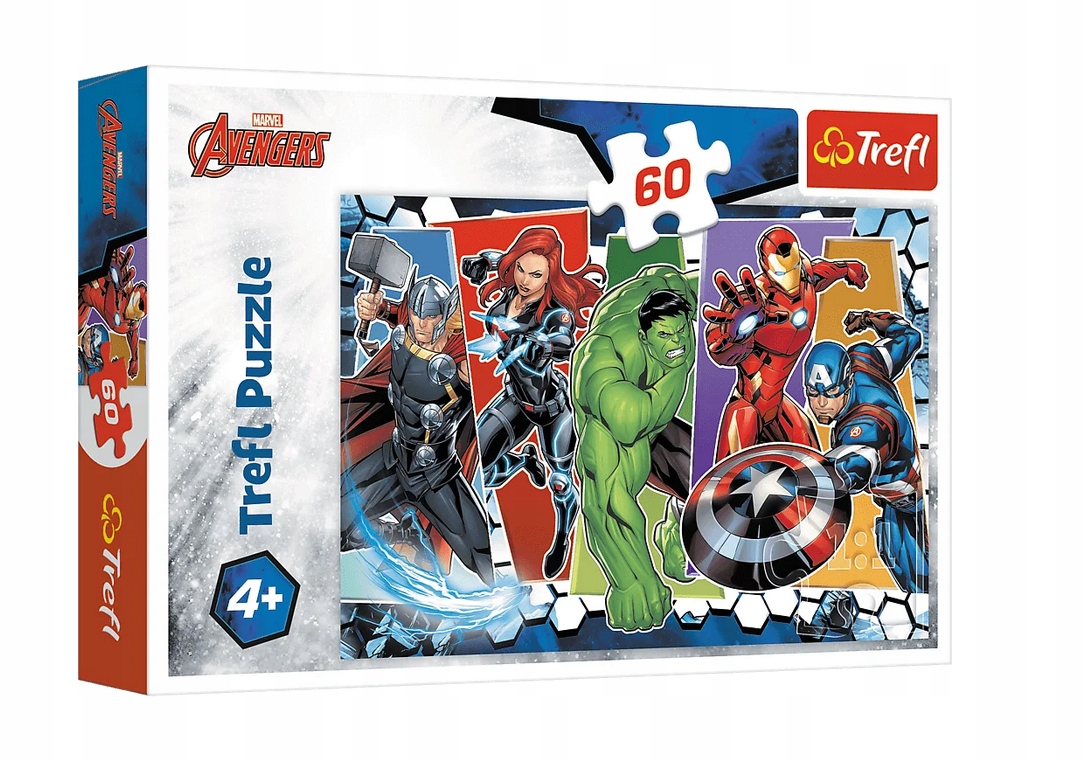 

Puzzle 60 Niezwyciężeni Avengersi 17357 Trefl