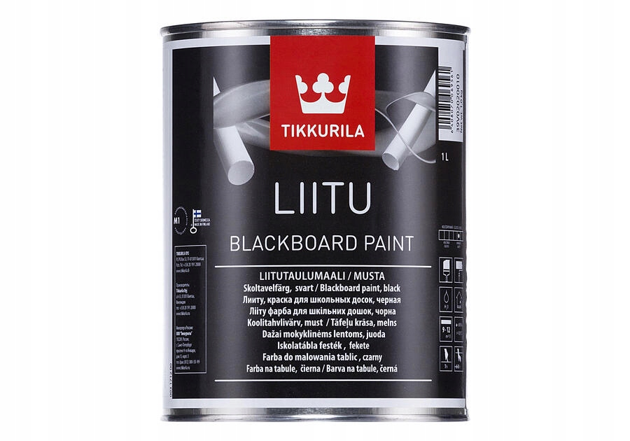 Tikkurila Liitu Black barva na tabule 1L