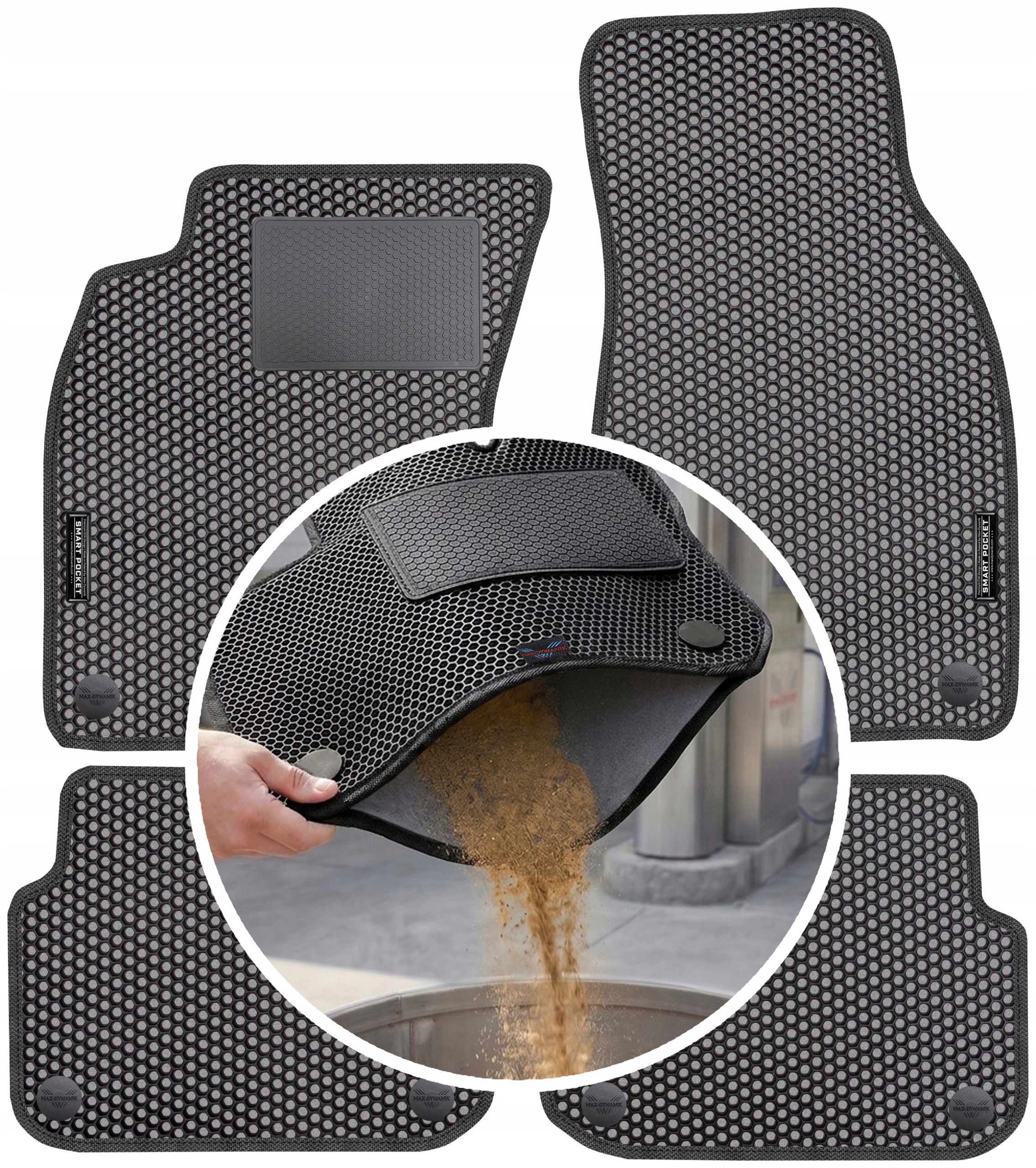Audi A6 C6 2004-2006 Koberce Eva Smart Pocket