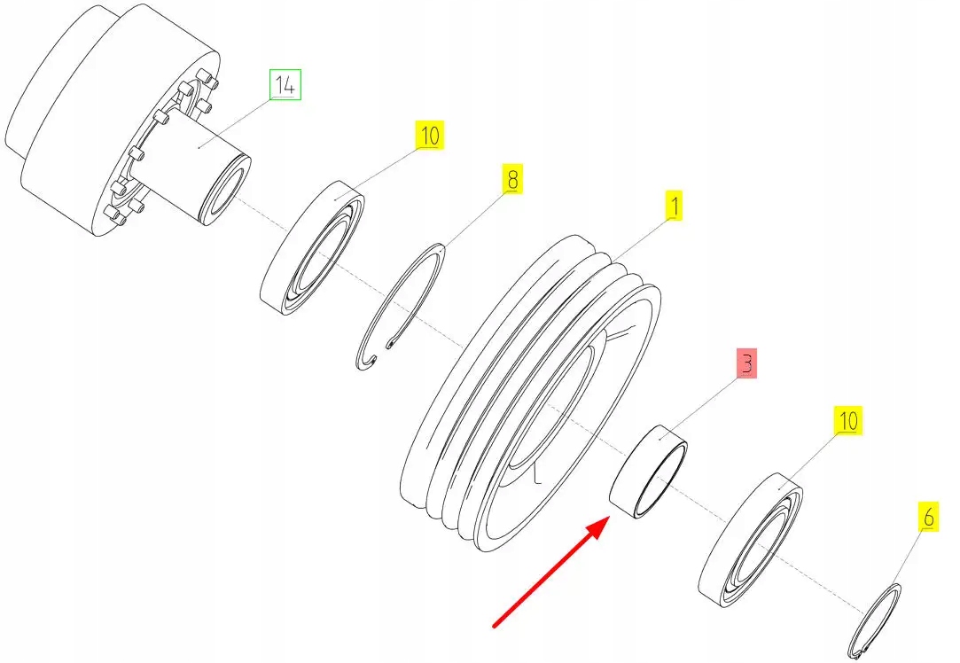 100810621 Tulejka koła pasowego przekładni Producent części Rostselmash