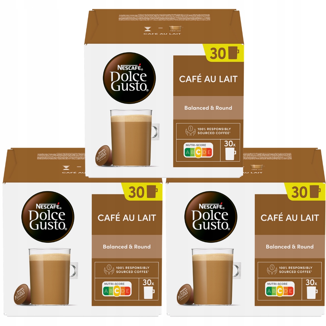 Nescafe Dolce Gusto Kapsułki Cafe au Lait 3x30 kapsułek