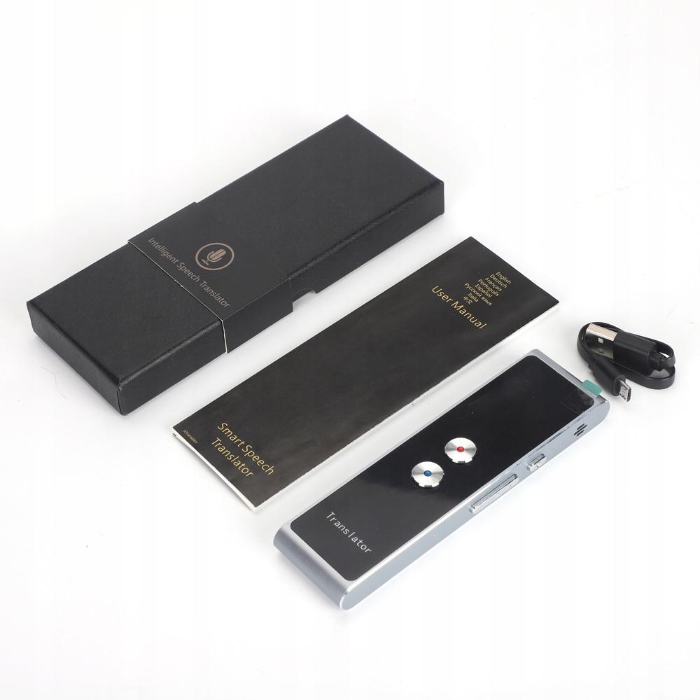 NATYCHMIASTOWY TŁUMACZ MÓWIĄCY, DOKŁADNE TŁUMACZENIA PROFESJONALNEJ JAKOŚCI Kolor czarny