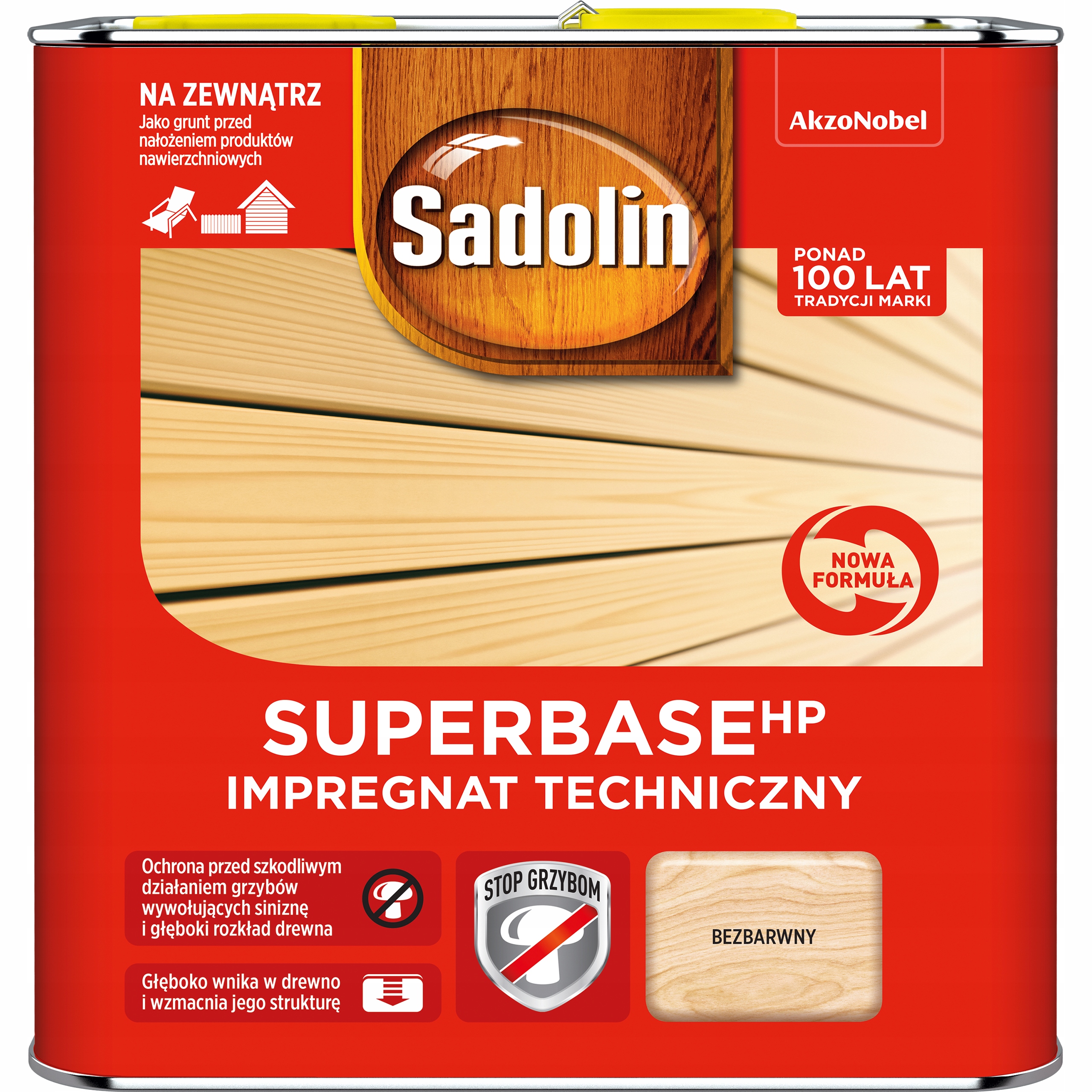 

Sadolin Base Impregnat Techniczny 2,5L Bezbarwny