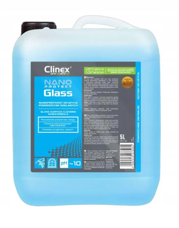 

Clinex Nano Glass płyn do mycia szyb Bez Smug! Hit
