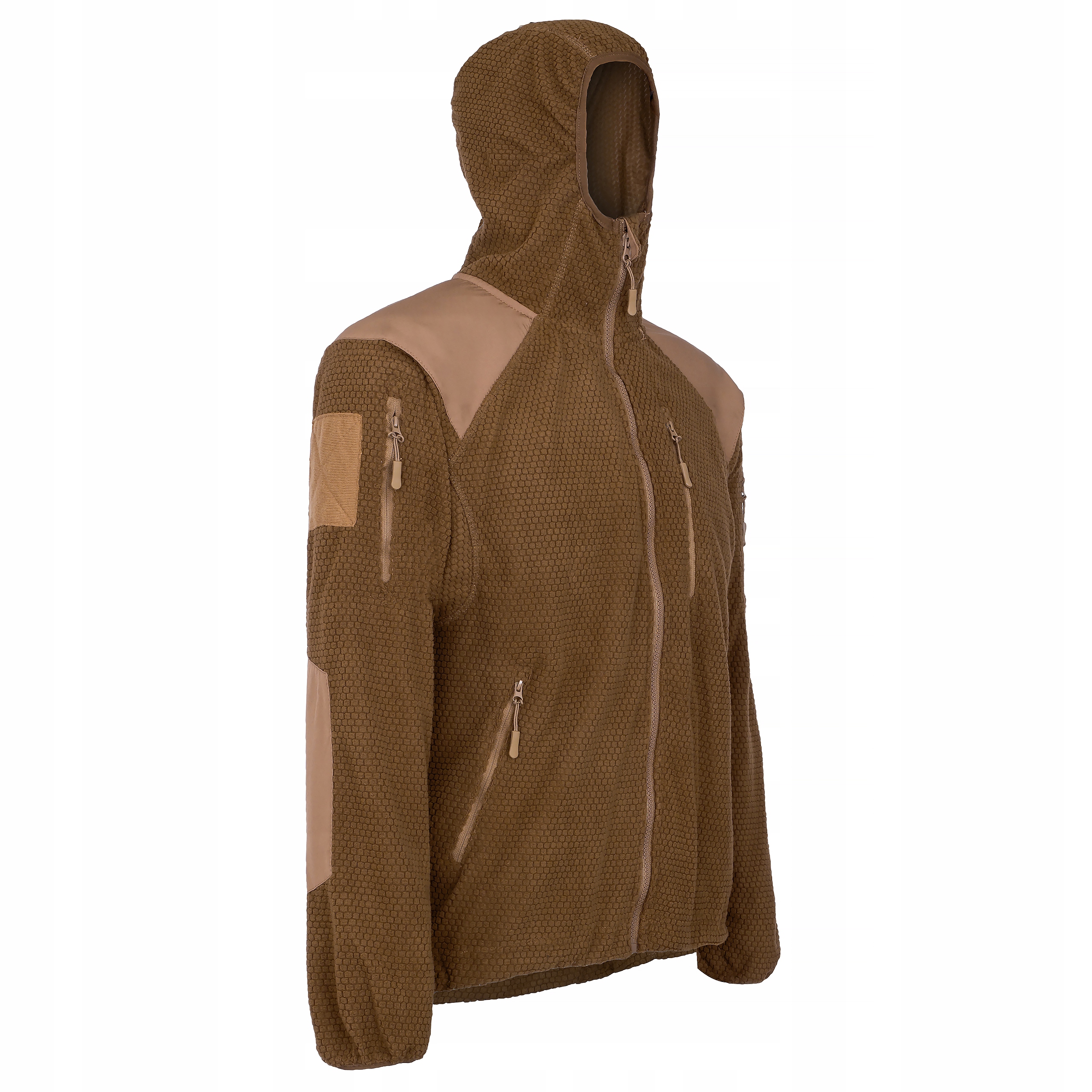 Bluza taktyczna polar grid w kolorze brąz kojota rozmiar 2XL