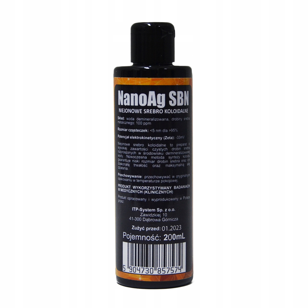 Srebro koloidalne NanoAg ITP-System Sbn 200 ml