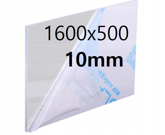 Pleksi /plexi Pleksa /plexa Bezbarvá na míru 1600x500x10 mm Akrylová Deska
