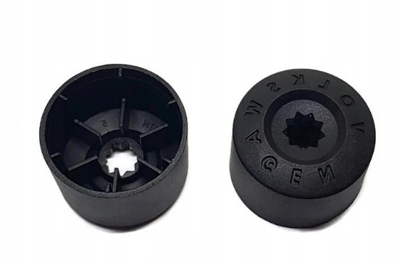 VW ZAŚLEPKA ŚRUBY ZABEZPIECZAJĄCEJ KOŁO CZARNY MAT