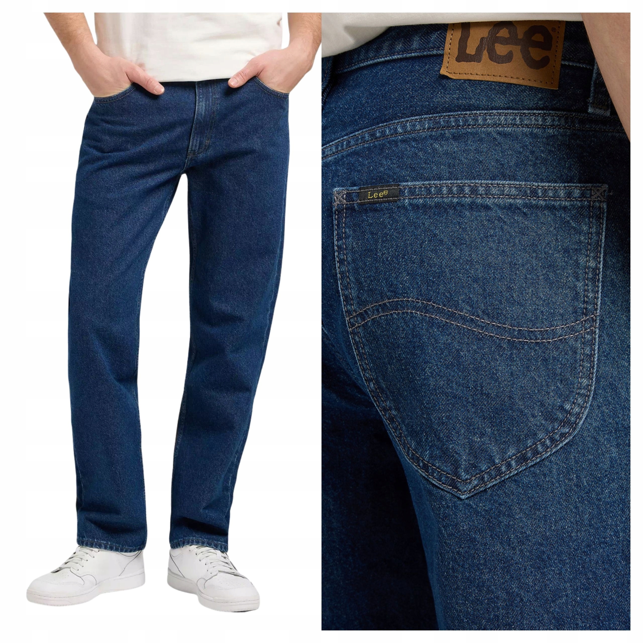 Pánské kalhoty Lee Haden Slim Fit Jeans Modré Bavlna W32 L34