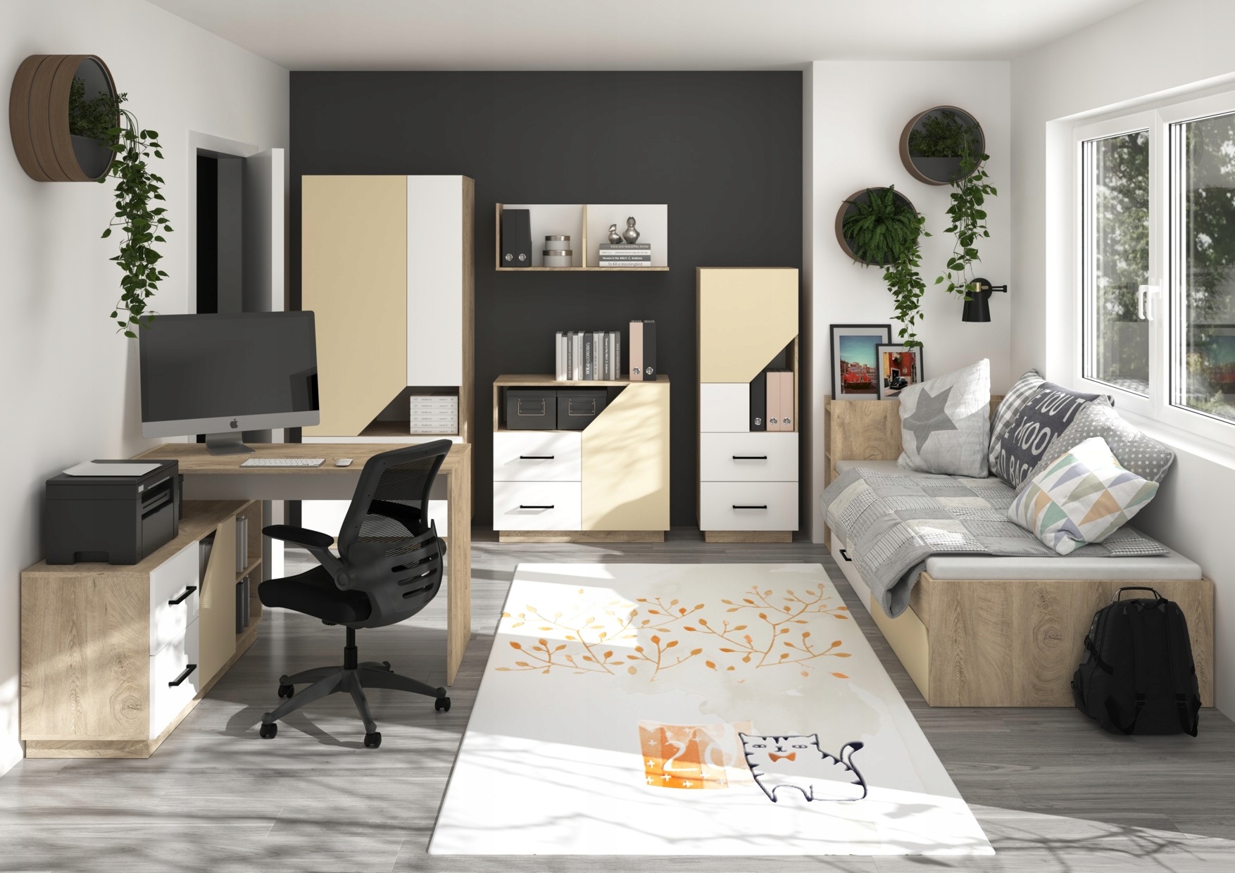 meble EPA 12 regał na książki zabawki krem Marka Meble4home