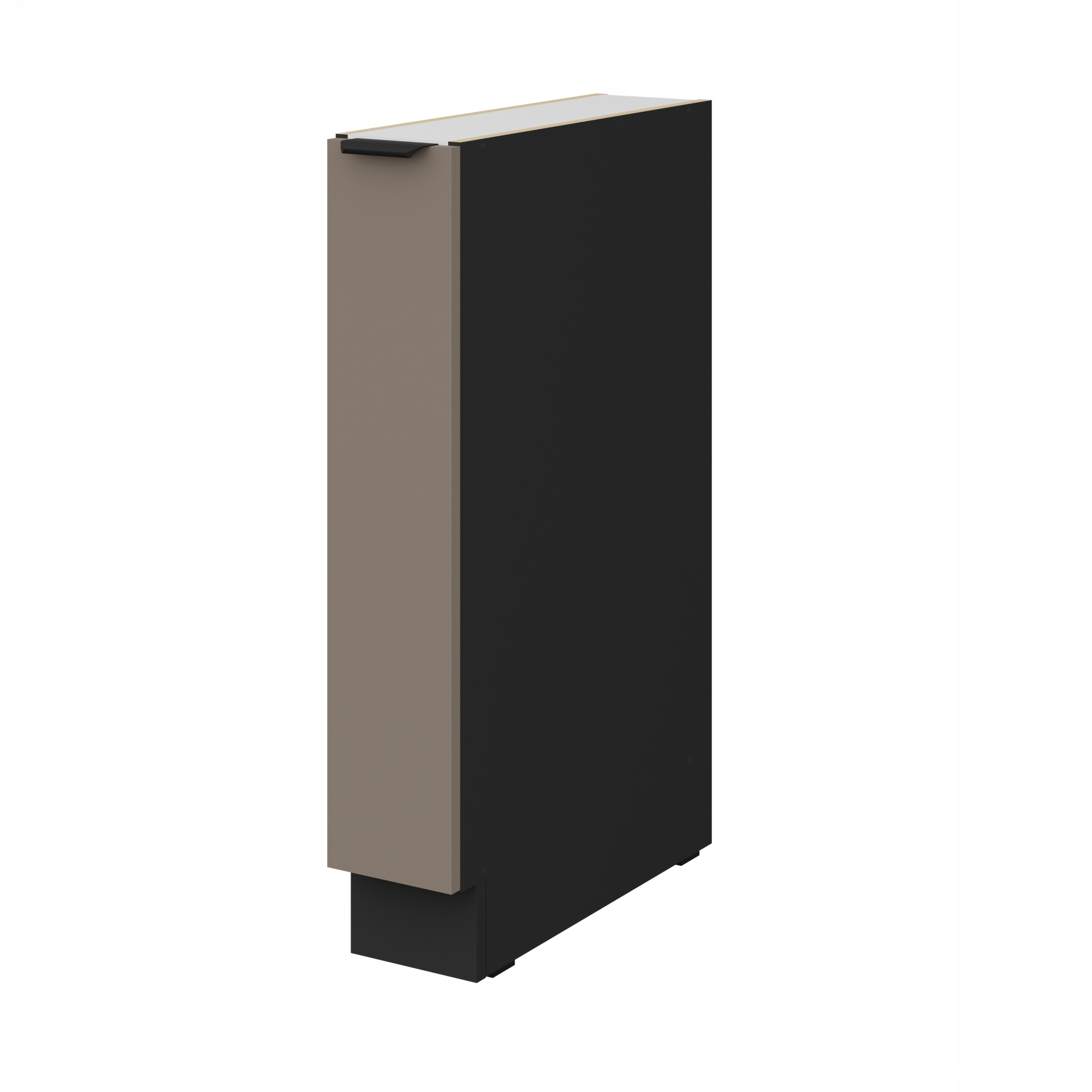 Kuchyňská skříňka stojící Cargo 15 cm, kuchyňská skříňka s policemi Sandgrau mat