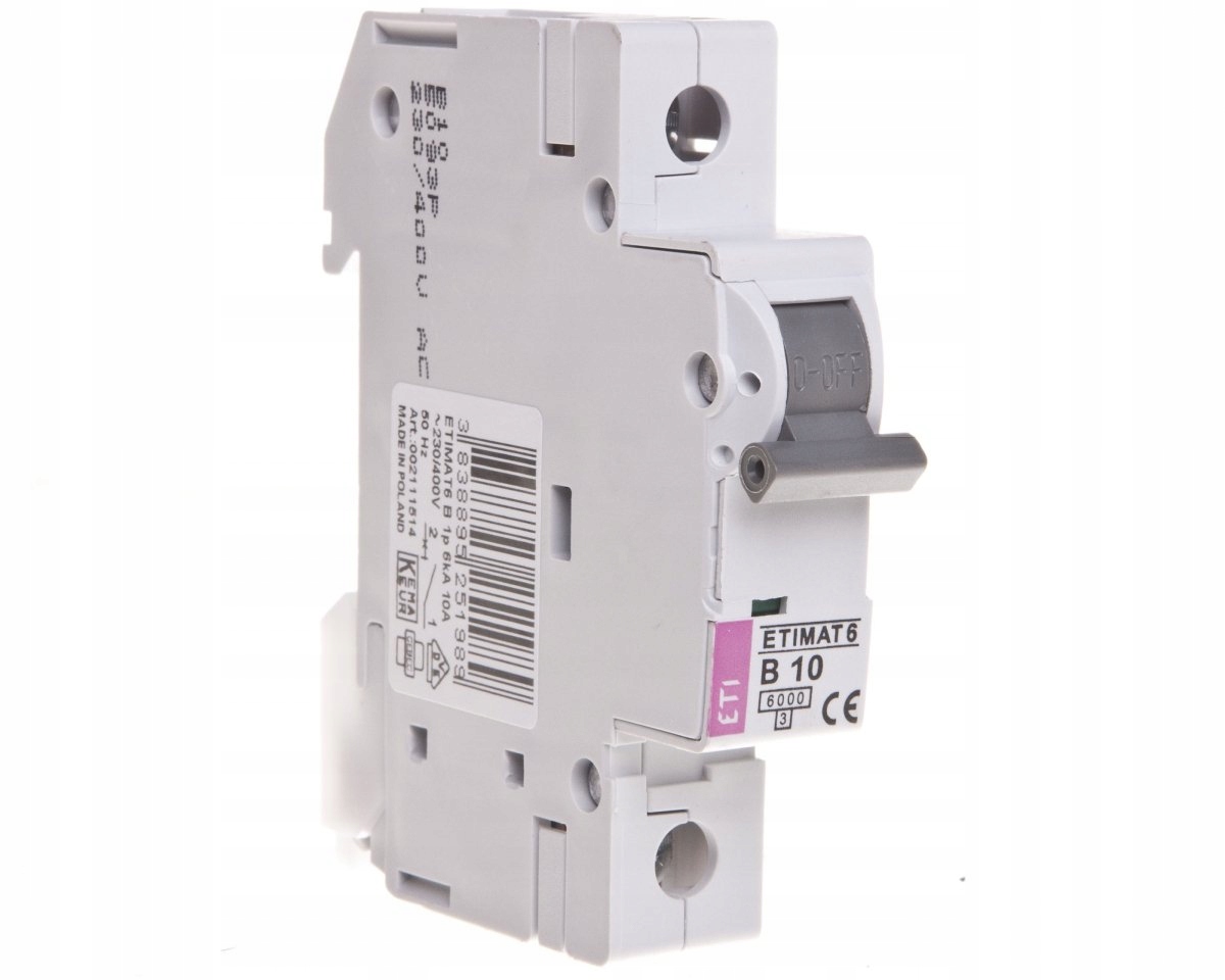 

Wyłącznik nadprądowy 1P B 10A 6kA Ac 002111514
