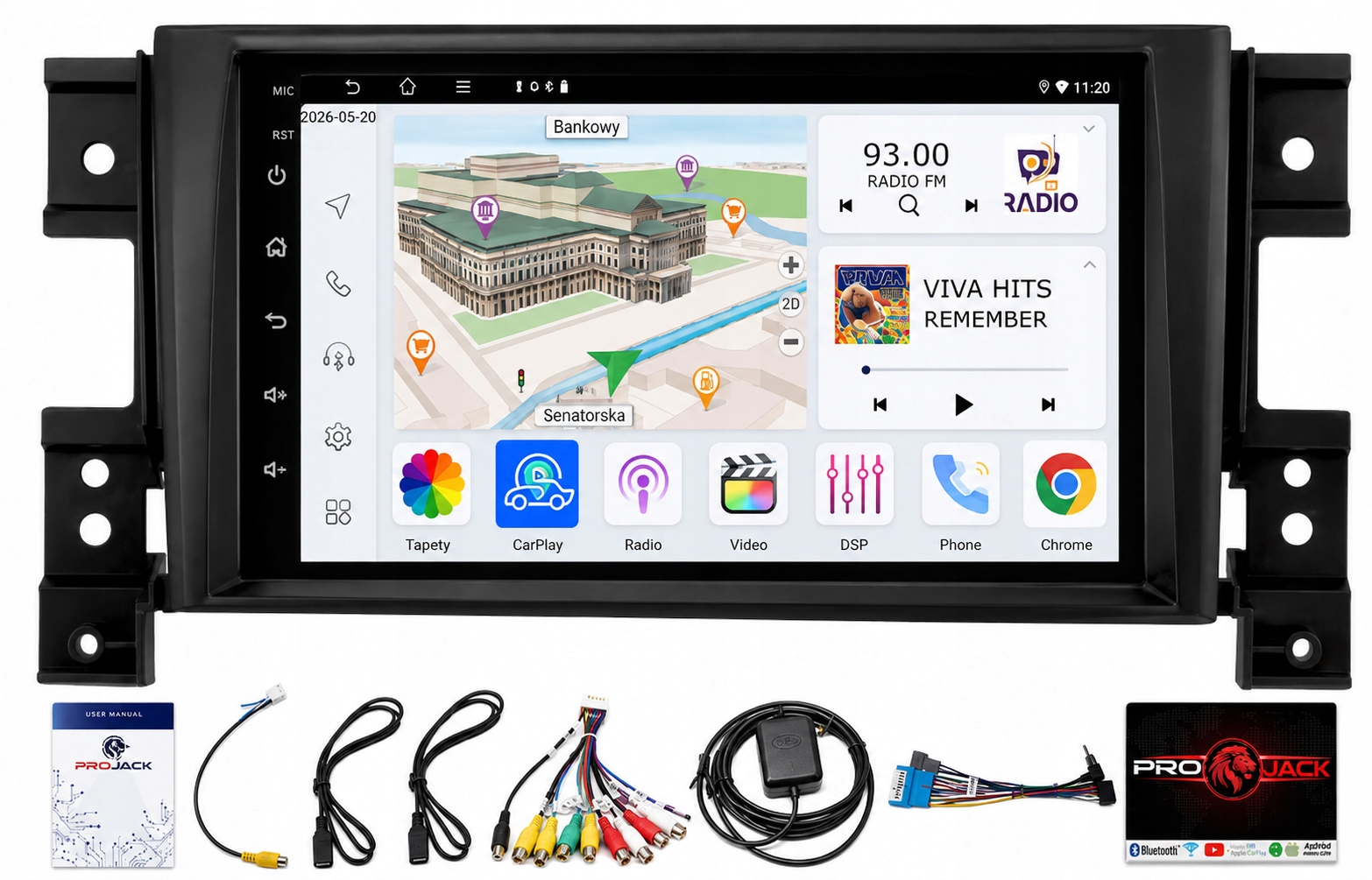 Rádio Navigácia Suzuki Grand Vitara 05-14R Android Carplay 4GB 64GB