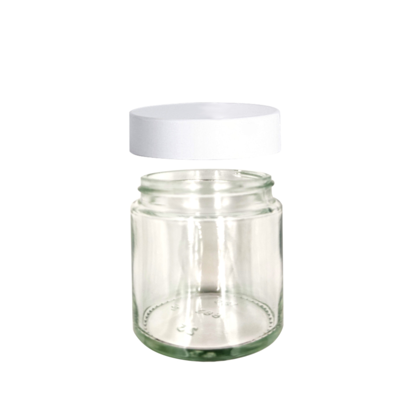 

Słoik szklany bezbarwny 120 ml z nakrętką białą