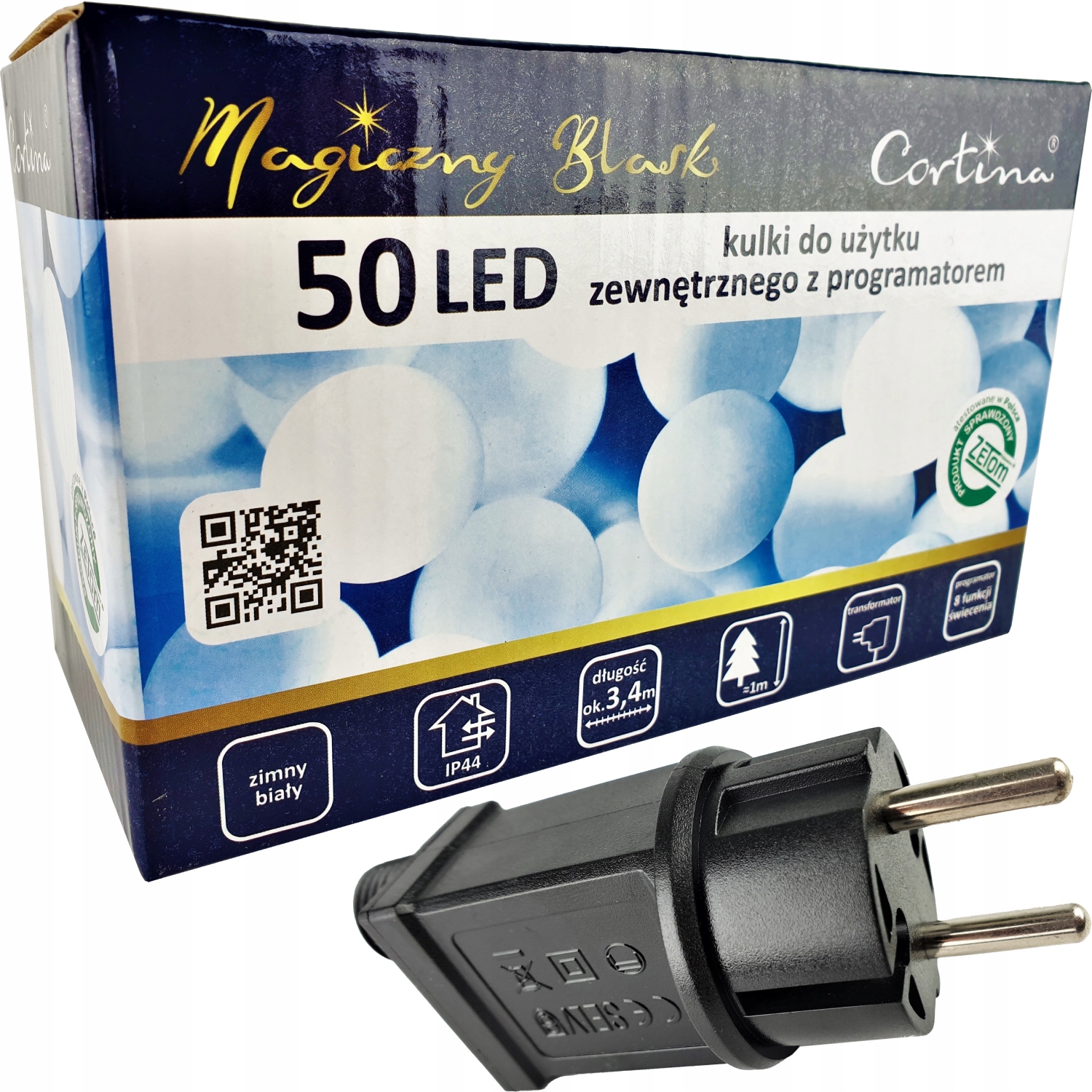 

Lampki Choinkowe Kulki 50 Led 8 Funkcji Wew/zew