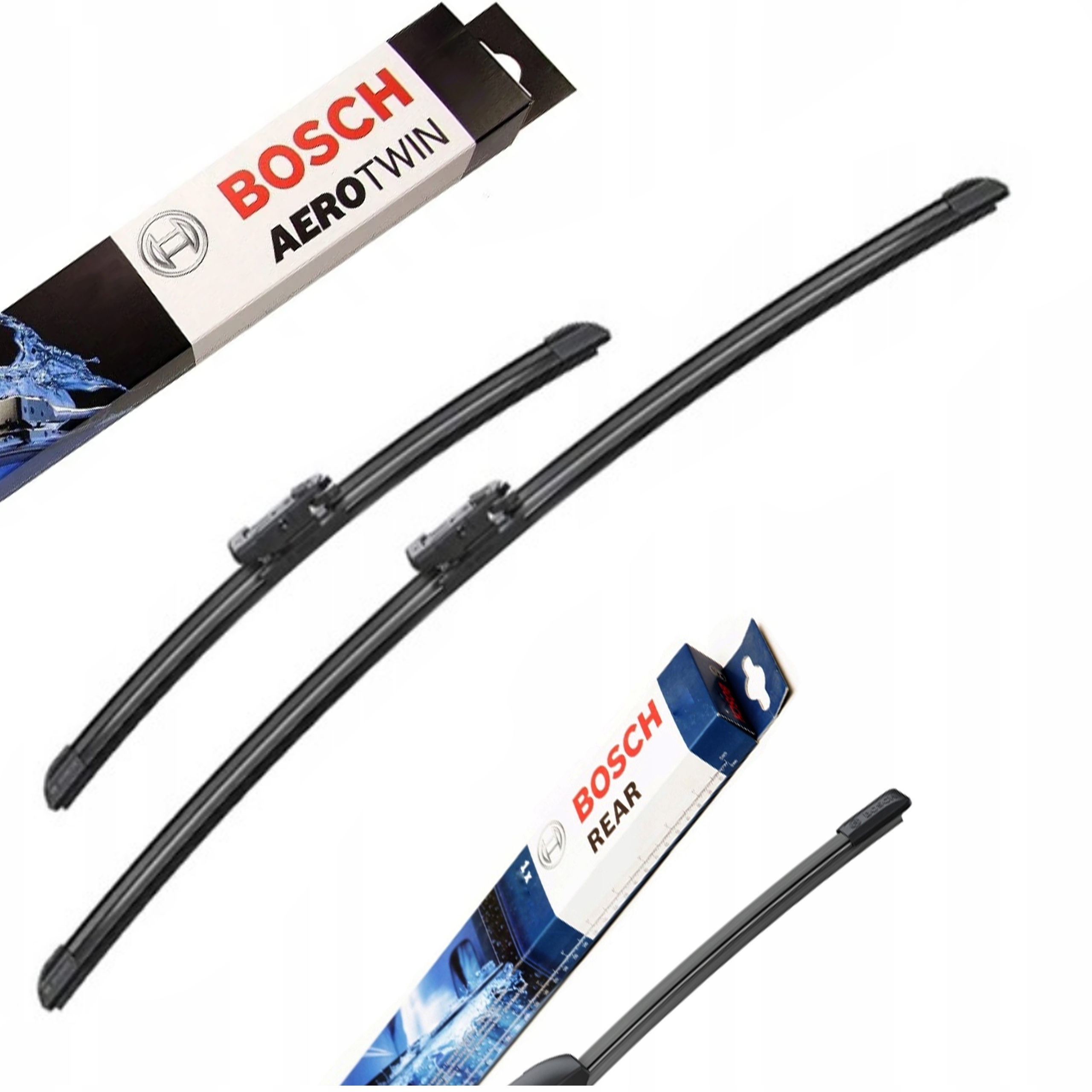 Wycieraczki Bosch Aerotwin Przód+tył Ford Kuga II 2 MK2 2012-2020 Zestaw