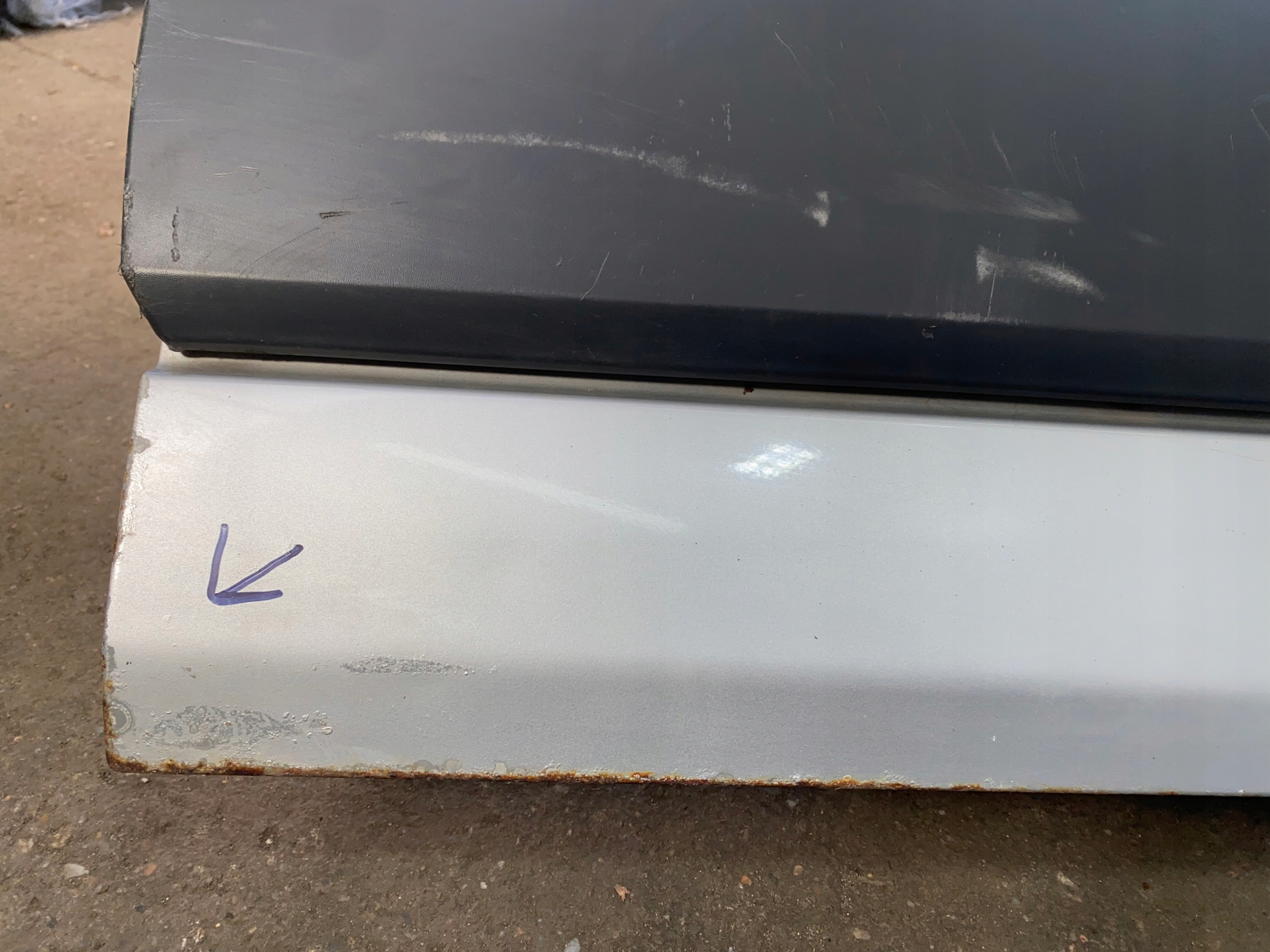 FORD TRANSIT MK8 13-25 door front right complete front MOONDUST SILVER