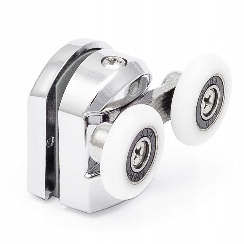 CHROMOWANA ROLKA WÓZEK DO KABINY PRYSZNICOWEJ PODWÓJNE ROLKI GÓRNE 23 MM Typ rolka