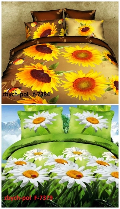 POŚCIEL 3D BAWEŁNA SATYNOWA 160x200 + 2x PODUSZKI Wymiary poduszki 70x80cm