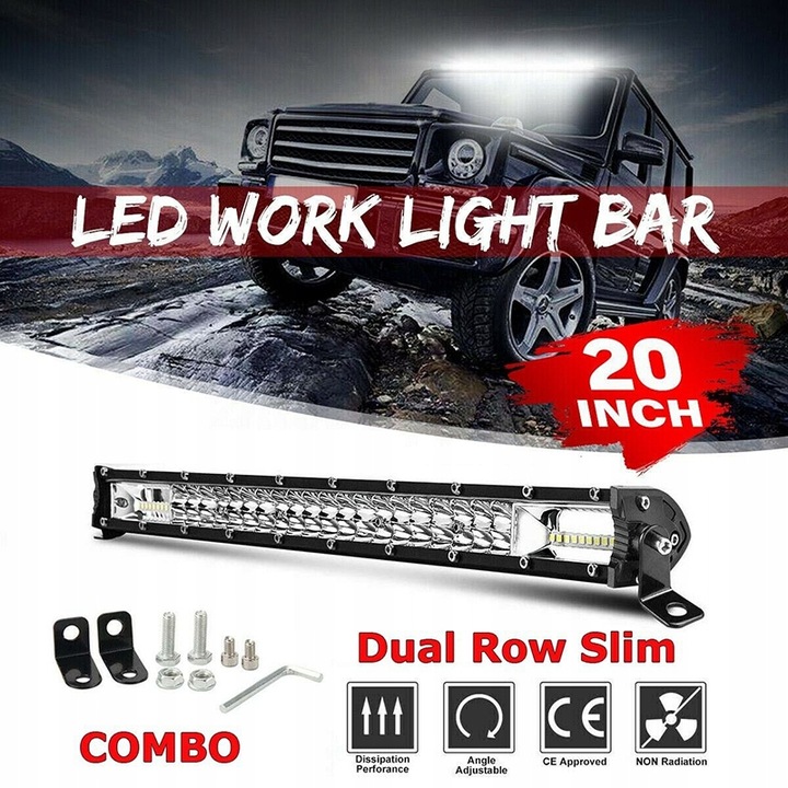 LAMPA ROBOCZA DALEKOSIĘŻNA - LED BAR - 53CM 1200W Numer katalogowy części HZLR