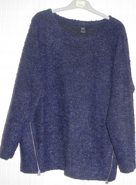 SWETEREK BOUCLE Z ZAMKAMI F&F GRANAT ROZM. 46 Marka F&F