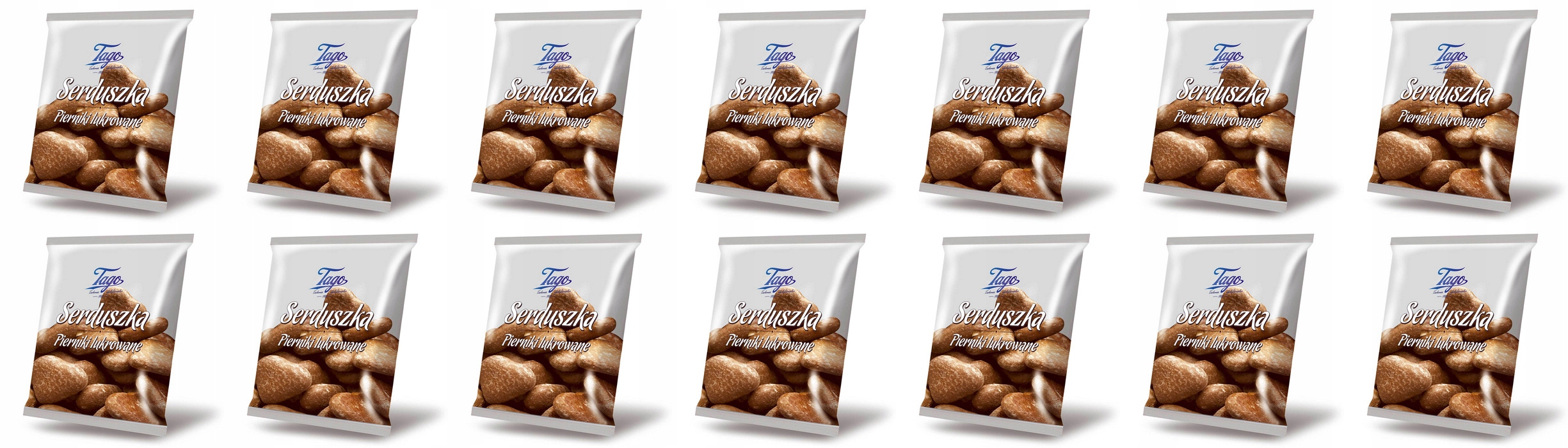 Levně 14 x 160 g Tago Srdíčka v polevě Karton