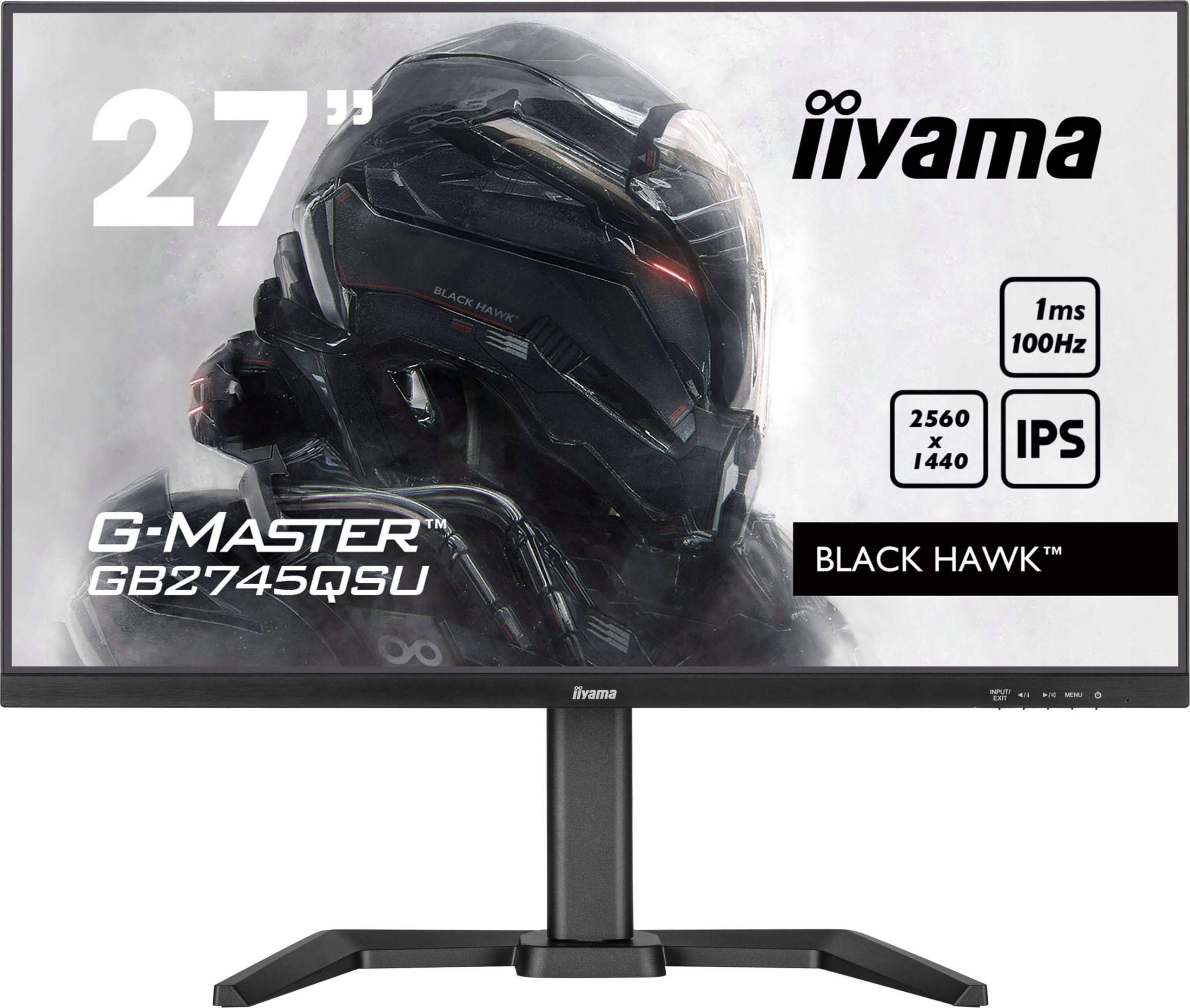 Monitor 27'' iiyama G-Master GB2745QSU-B2 Black Hawk 2560x1440 100 Hz Ips