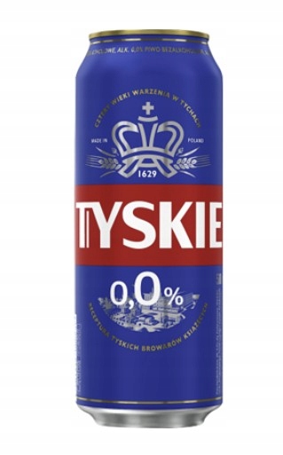 Tyskie Nealkoholické pivo 24 x 500 ml plechovka