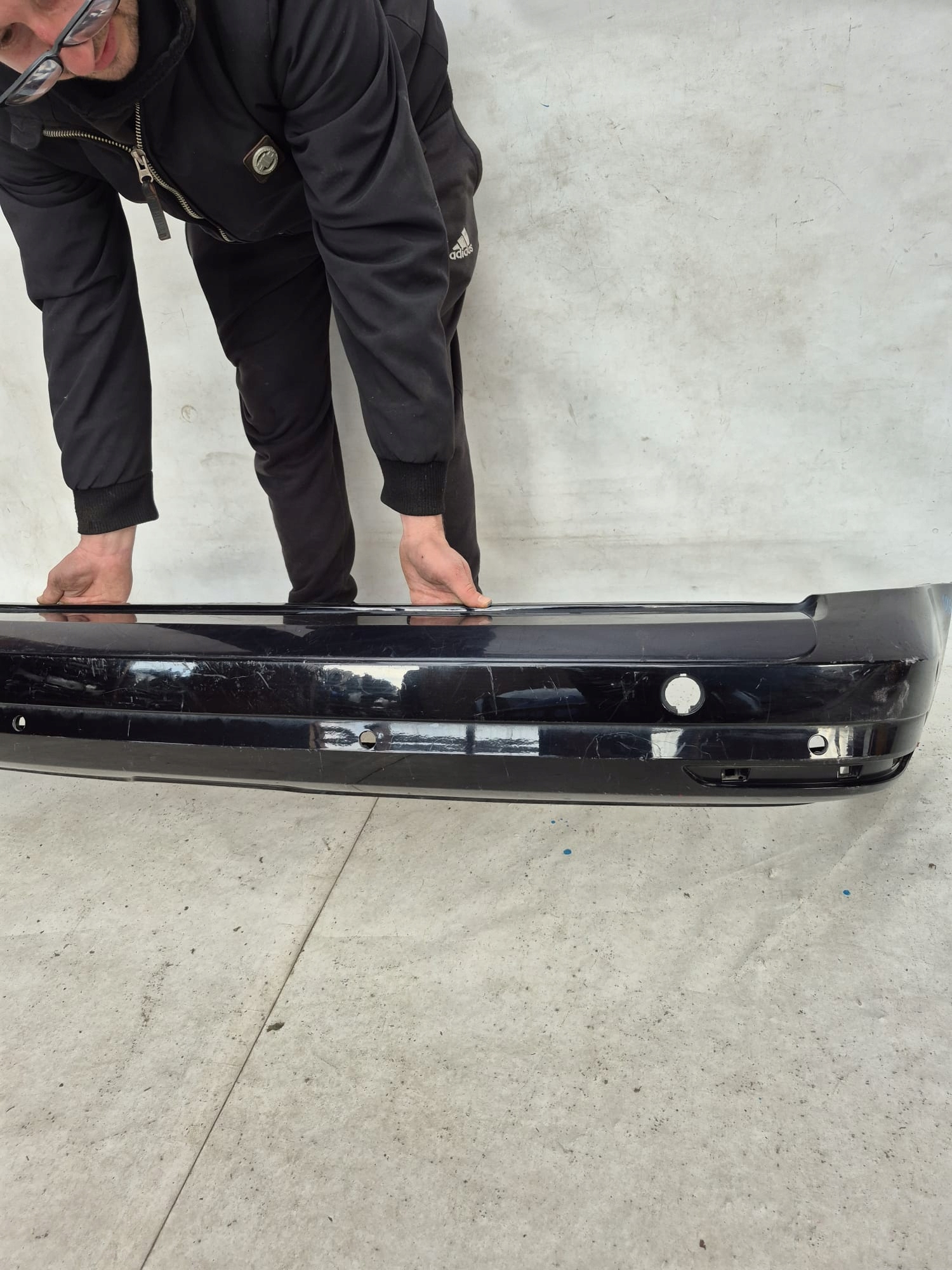 VW CADDY 2K5 LONG 15- bumper rear part rear PDC 2K5807363