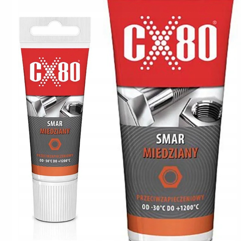 CX80 SMAR MIEDZIANY MIEDZIOWY DO ŚRUB NAKRĘTEK PRZECIWZAPIECZENIOWY CX-80